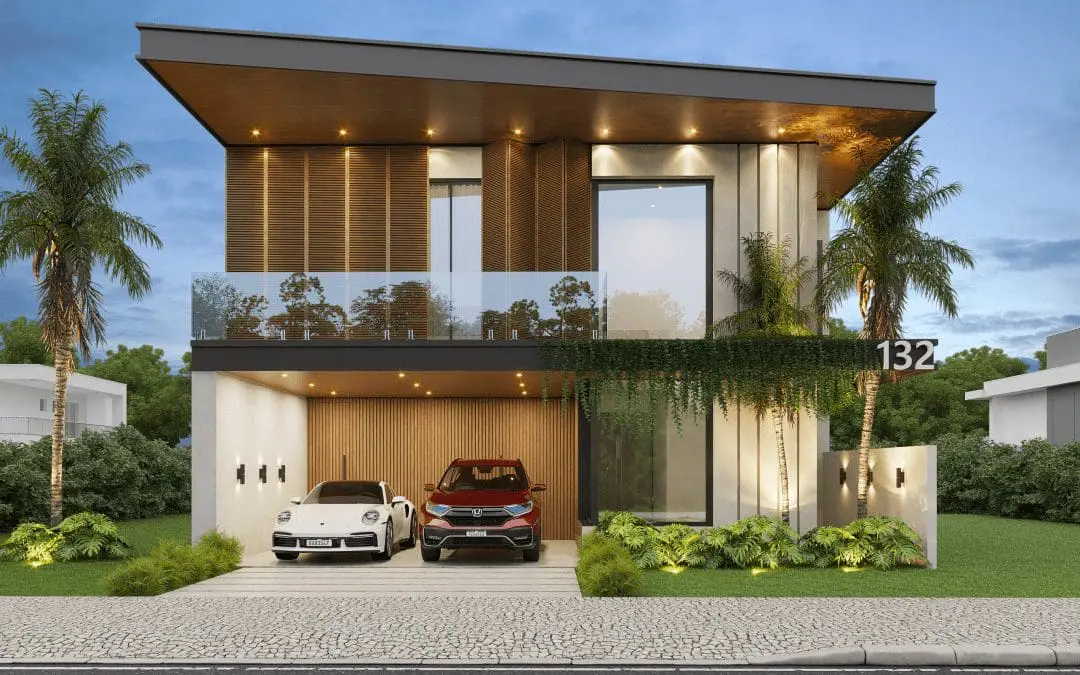 Projeto PC132 – 2 Pisos – 253 m2 – 3 Suítes