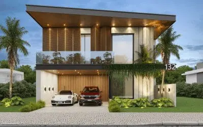 Projeto PC132 – 2 Pisos – 253 m2 – 3 Suítes