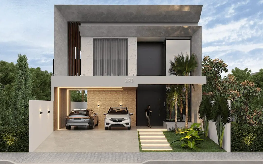 Projeto PC100 – 2 Pisos – 204 m2 – 3 Suítes