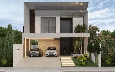 Projeto PC100 – 2 Pisos – 204 m2 – 3 Suítes