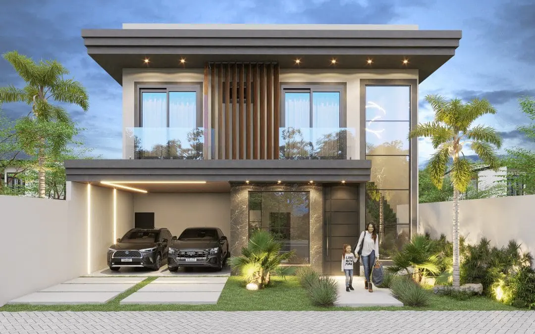 Projeto PC105 – 2 Pisos – 194 m2 – 3 Suítes