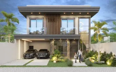 Projeto PC105 – 2 Pisos – 194 m2 – 3 Suítes