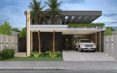 Projeto PC128 – 1 Piso – 192 m2 – 3 Suítes